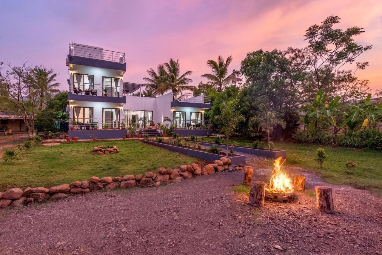 Saffronstays Lakeview Nivara - Farm Stay Villa With Private Pool Near Pune Bagian luar foto
