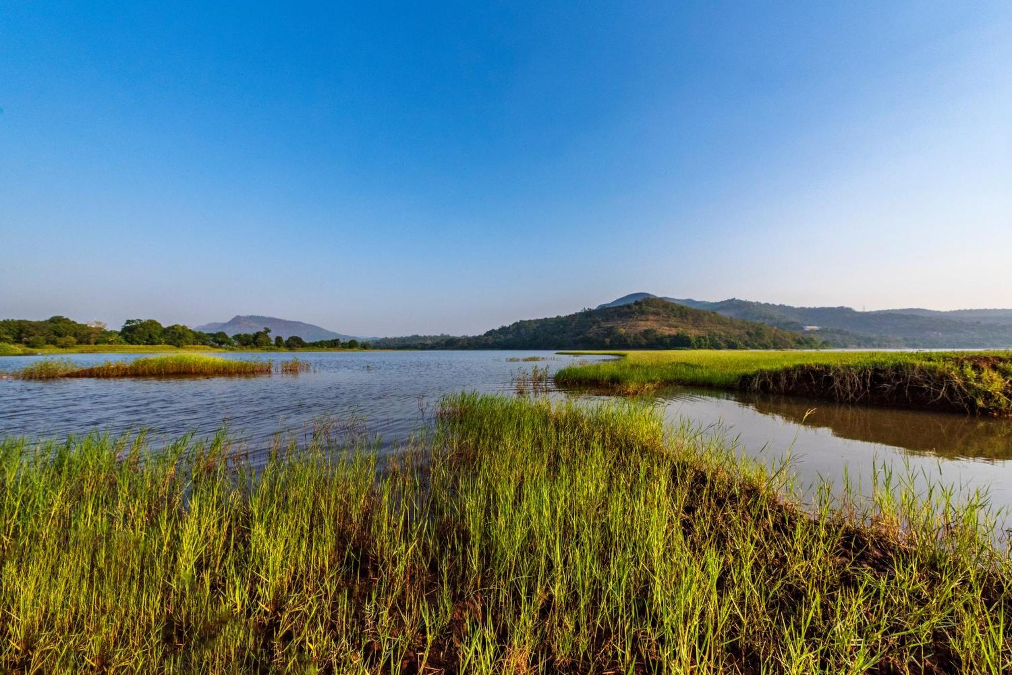 Saffronstays Lakeview Nivara - Farm Stay Villa With Private Pool Near Pune Bagian luar foto